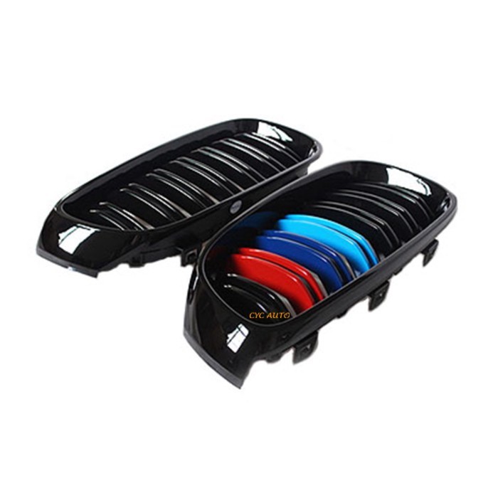 F34 upgrade grille For BMW 3 series F34 GT Double trip ABS plastic grille 2012 2013 2018