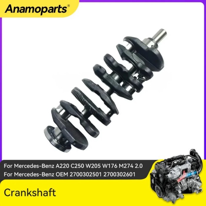 Engine Parts Crankshaft Fit 1.6 L L4 Gas M270 For Mercedes-Benz A160 A180 A200 B160 B180 M270 1.6L