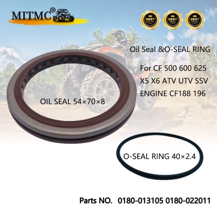 Oil Seal & O-SEAL RING For CF 500 600 625 X5 X6 ATV UTV SSV ENGINE CF188 196 CVT Housing 0180-01310