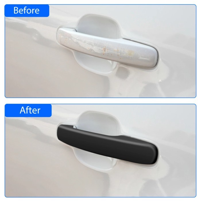 Matte Blake Car Door Handle Protection Protector Cover For FORD RANGER T9 XL XL+ XLS 2022-2025 Part