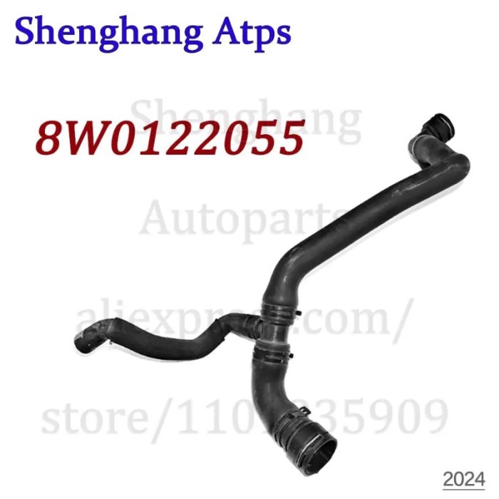 Lower Radiator Coolant Hose Line For Audi A4 B9 2.0L 2017-2025 8W0122055BN 8W0122055M 8W0 122 055 B