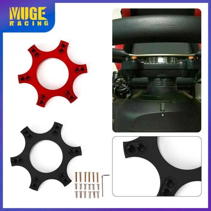 70MM Aluminum Wheel Spacers Adapter Plate Ring Upgrade 13/14" Steering Wheel Wheel Base For Thrustm