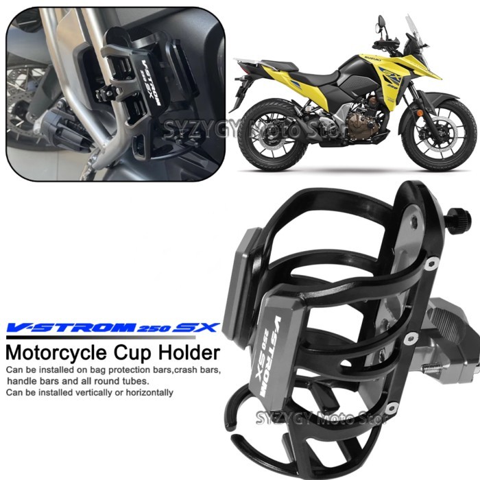 For V-strom 250 sx v-strom 250 sx Motorcycle Universal CNC Accessorie Beverage Water Bottle Cage Dr