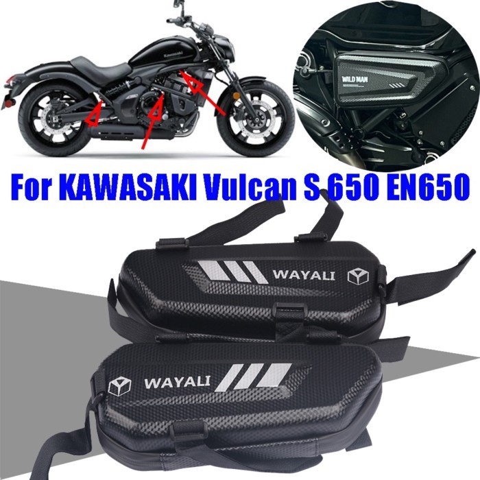 For KAWASAKI Vulcan S 650 S650 EN650 EN 650 VN650 Motorcycle Bag Storage Tool Bag Waterproof Triang
