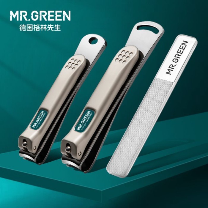 กรรไกรตัดเล็บ Mr.green ของเยอรมัน กรรไกรตัดเล็บขนาดกลางเฉียง กรรไกรตัดเล็บแบบพกพาชุดเครื่องมือแต่งเ