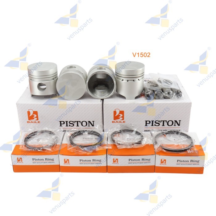 For Kubota V1502 Overhaul Rebuild Kit Piston Rings Set Engine Parts 15221-21112 76*2.5HK+2+5mm