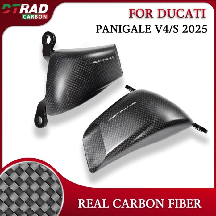 v4 2025 For Ducati Panigale V4 V4S 2025 Carbon Fiber Caliper Radiator Air Deflector Motorcycle Modi