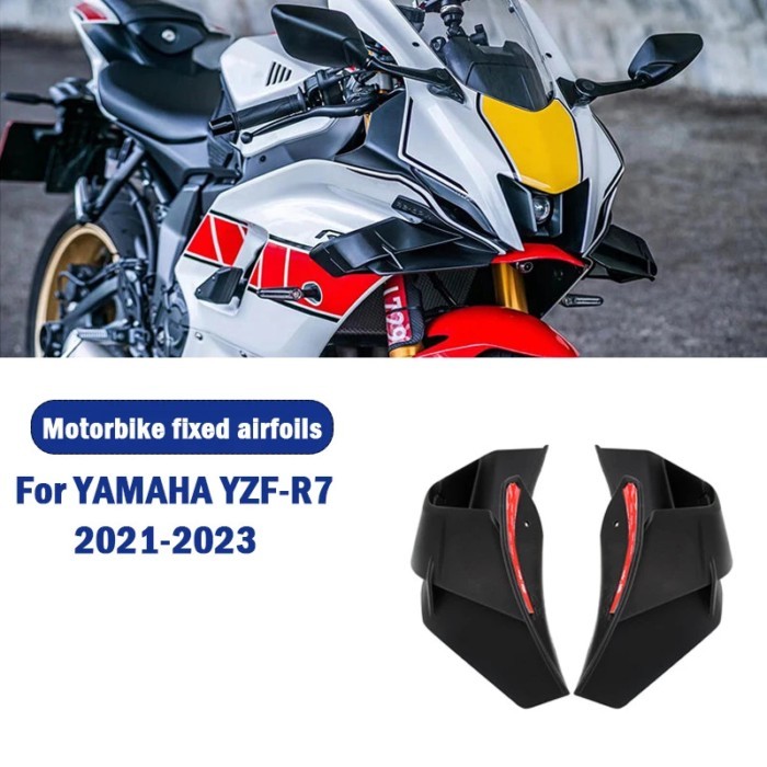 Fixed Wind Wing Motorcycle Wing Aerodynamic Fairing FOR YAMAHA R7 YZF R7 YZFR7 R7 2021-2023