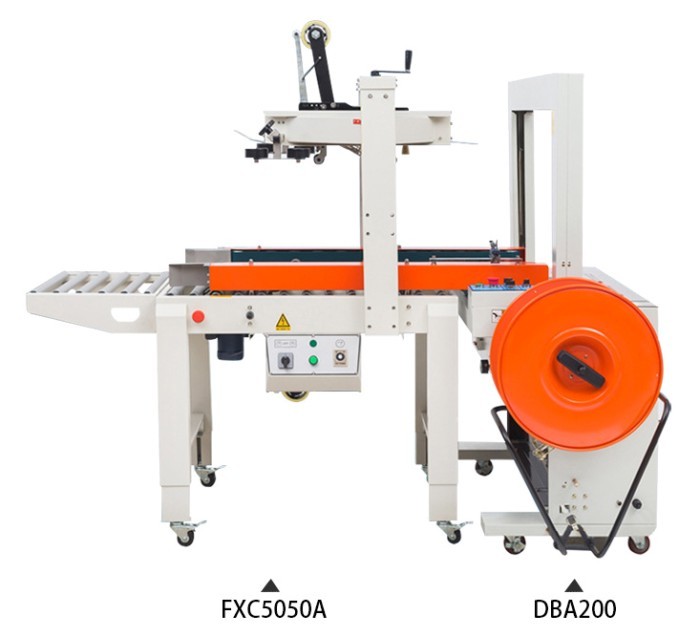 2 in 1 Automatic Carton Sealing and Strapping Machine Tape Carton Sealer Machine