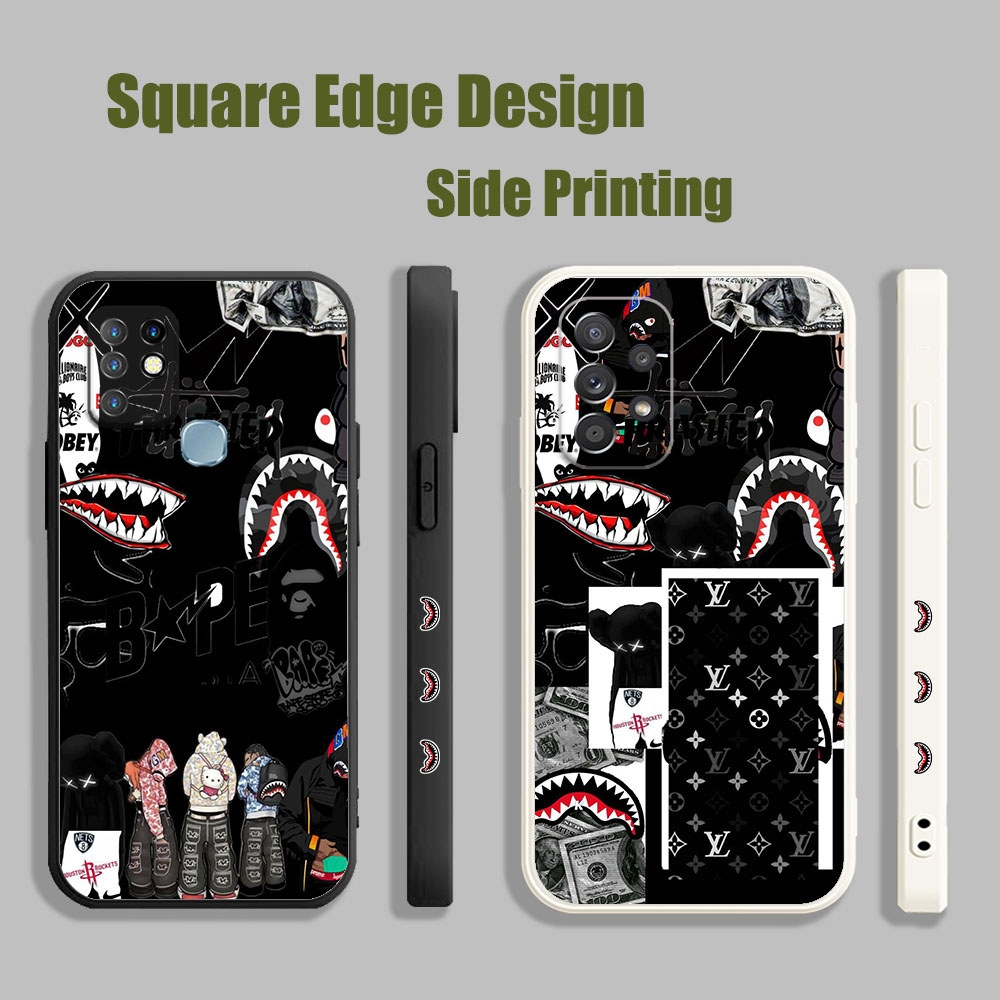 สําหรับ Vivo Y91/Y93/Y91i/Y95 Y91C Y15A Y15S Y53 V11i Z3i S1 V21e Y76 Bape Shark KZG01 เคสโทรศัพท์ขอ