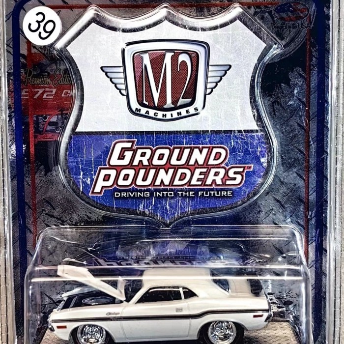 M2 1/64 1970 Dodge Challenger R/T รถโลหะผสมรุ่นอย่ารับประกันโรงงานข้อบกพร่องออกจากรุ่นพิมพ์