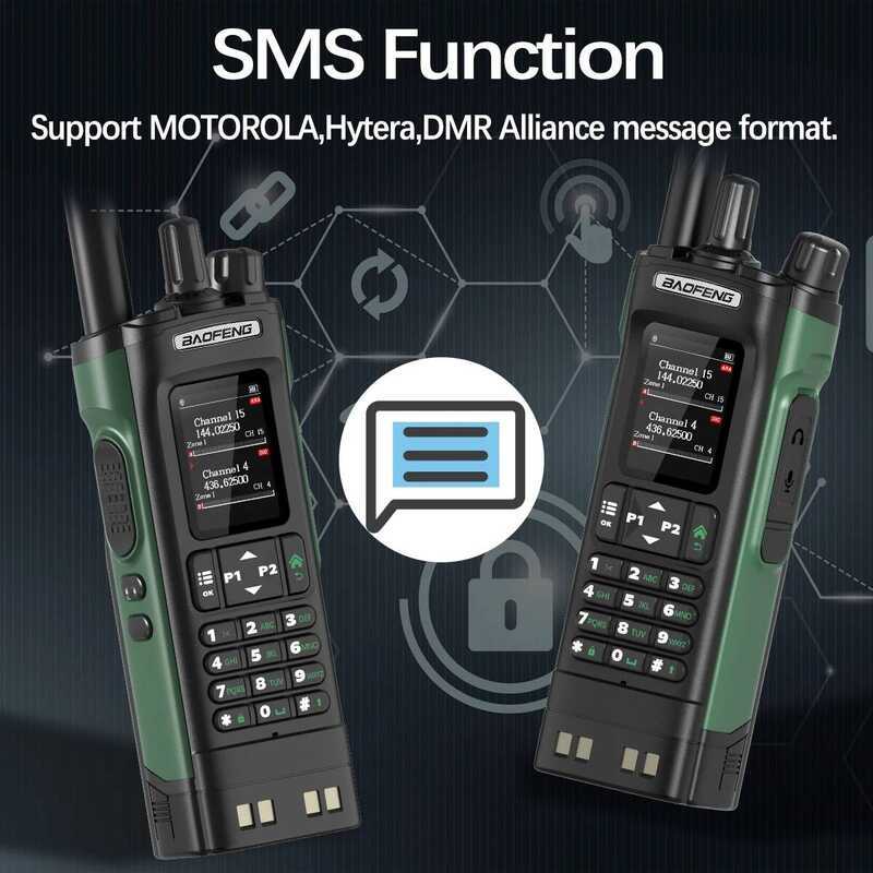▥  DMR Dm32 Dm-32 Walkie Talkie GPS Mode Analog Dual Time Slot Air Band APRS Digital Cal