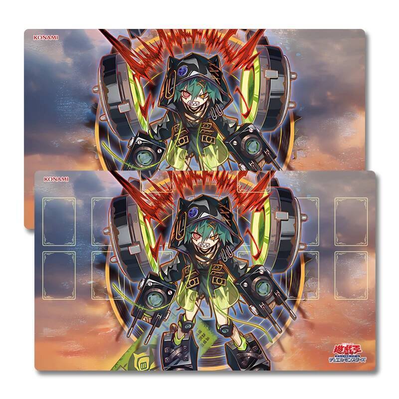 Yugioh Killer Tune Clip Play Mat Yu-Gi-Oh! TCG OCG Trading Card Games Mat Duel Plate Rubber Card Mat