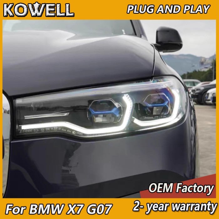 Car Styling for BMW X7 Headlight 2018-2021 G07 Head Light DRL Turn Signal Low High Beam Projector L