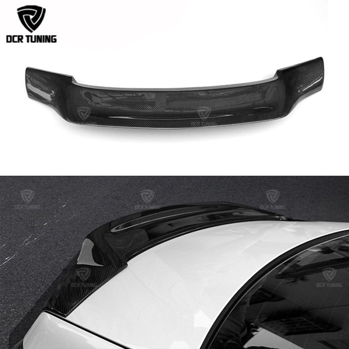 For Mercedes W212 Carbon Spoiler E Class Sedan 4 Door W212 E63 Carbon Fiber Spoiler Renntech Style