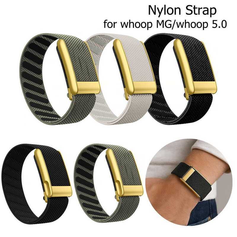 C Suitable For Whoop 5.0 /Whoop 5.0 Mg/ Whoop 5.0 Peak Wristband Strap, Nylon Woven Elastic Whoop M