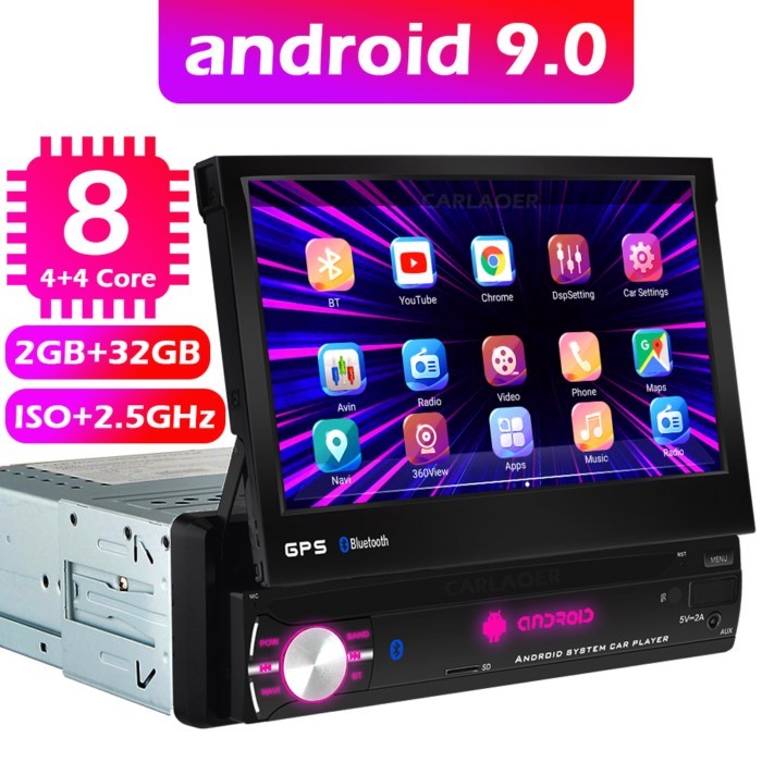 Android 10 1din 8 Core Car GPS Navigation Player 7'' Universa Car Radio WiFi Bluetooth MP5 1 DIN Mu