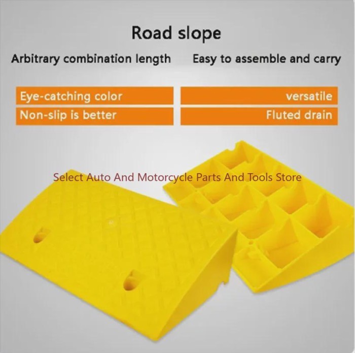 50*50*19cm Plastic PVC Curb Ramp PortableThreshold Pad Ramp For Loading Dock Sidewalk Scooter Motor