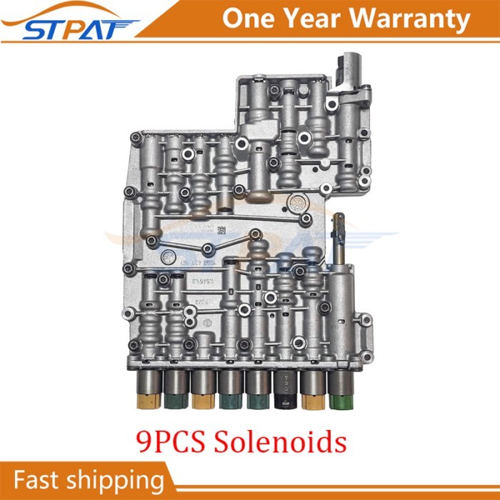 STPAT ZF6HP19 ZF6HP26 Transmission Valve Body w 9 Solenoids  6HP26 6HP19 6HP28 For BMW Jaguar Audi