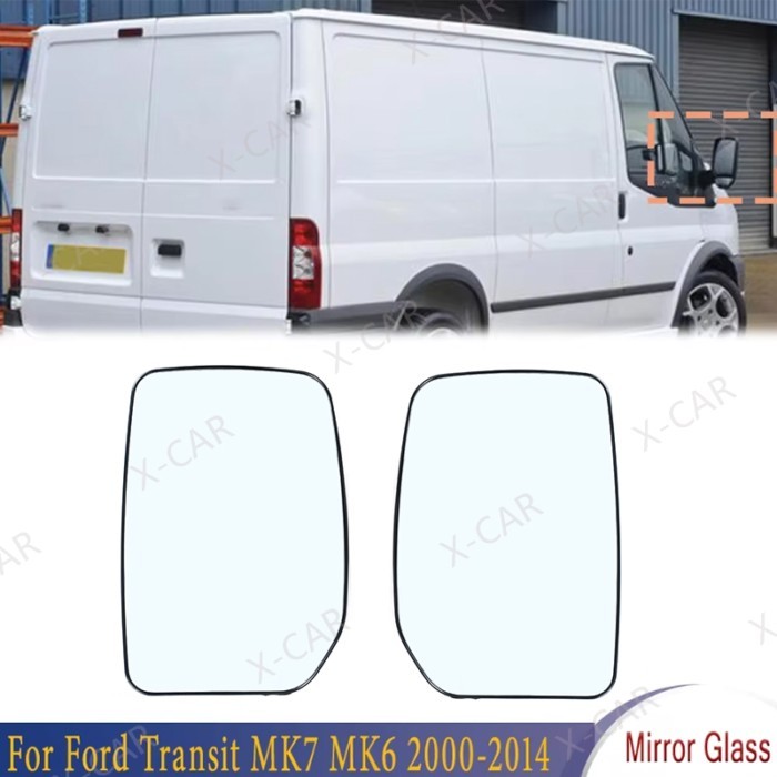 Car Rearview Side Mirror Glass Lens For Ford Transit MK7 MK6 2000-2014