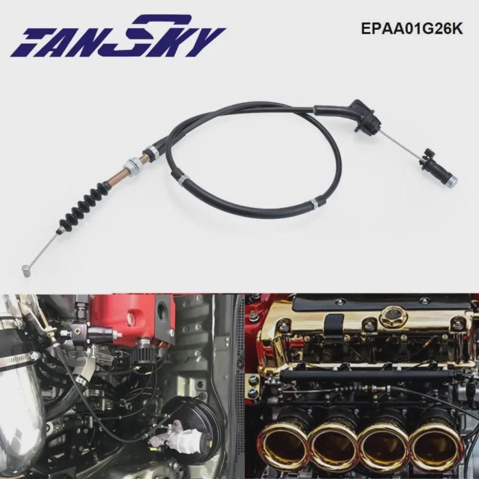 TANSKY Throttle Cable For K-Series Engine Swap For Honda Civic 94-96 For Integra 94-01 Carburetor A
