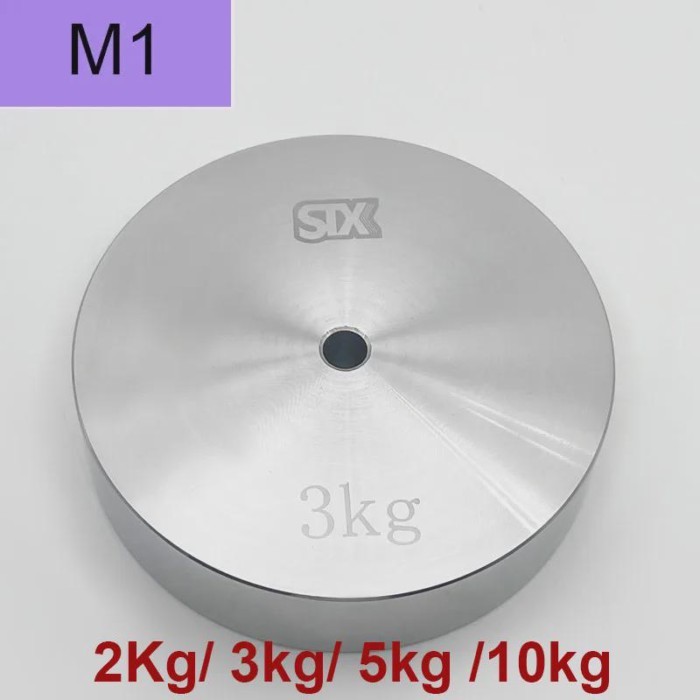 M1 2Cr13 stainless steel Standard Weight Block 2kg 3kg Stainless Steel Perforated Weight Circular C