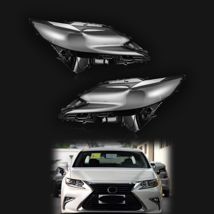 For Lexus ES ES200 ES250 ES300H 2015-2017 Car Headlamp Cover Shell Lamp Mask Headlight Transparent