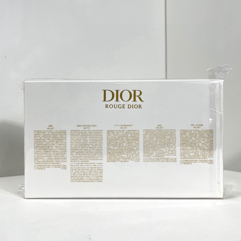 แฟชั่นพิเศษ/80 หลอดทองลิปสติกตัวอย่างชุด 5 ชิ้นรุ่นหัวเสือ!บรรจุ 1.5ก * 5.กํามะหยี่ตัวเลขสี 720 #, 7