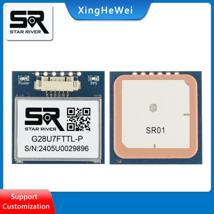 G28U7FTTL-P GPS module GPS timing module 7th and 8th generation chips TTL level module Beidou modul