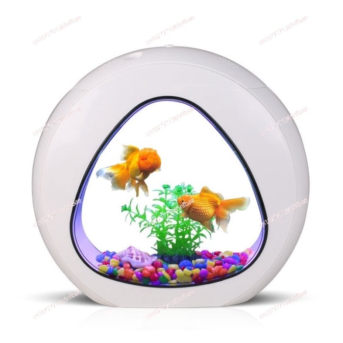 Creative desktop fish tank, aquarium small ornamental goldfish tank, ecological acrylic fish tank