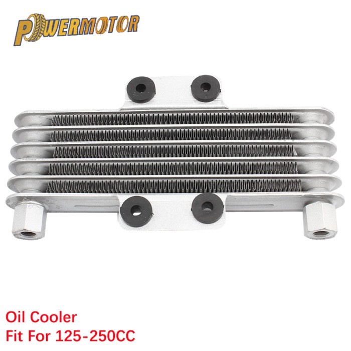 Moto Oil Cooler Motorcycle Oil Radiator Dirt Bike 2t 250cc Engine Universal 4T 5 Row Cooling Replac