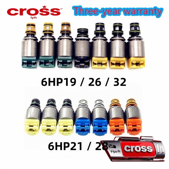 6HP21 6HP28 ZF6HP21 ZF6HP28 Transmission Solenoid Valve 7 Kit For Audi A6 A8 Q7 BMW X3 X5 Jaguar La