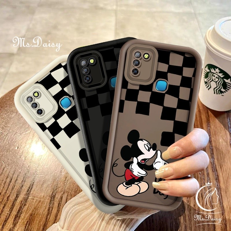 การ์ตูนสีดําตาราง Mickey Mouse น่ารักสําหรับ Infinix X650B X655F X655C X657B X657C X665E X669C X670 