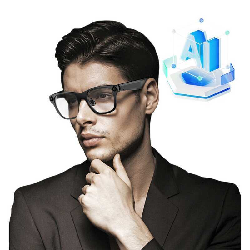 AI สมาร์ทกล้องบลูทูธแว่นตา S336 Anti-Blu-ray การบันทึกการแปล Bluet