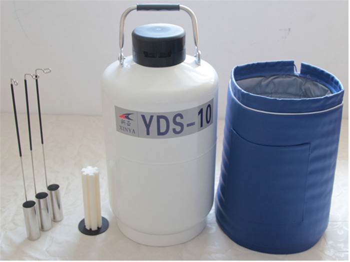 Suitable for transportation 10L Liquid nitrogen container Cryogenic Tank 10L nitrogen container wit
