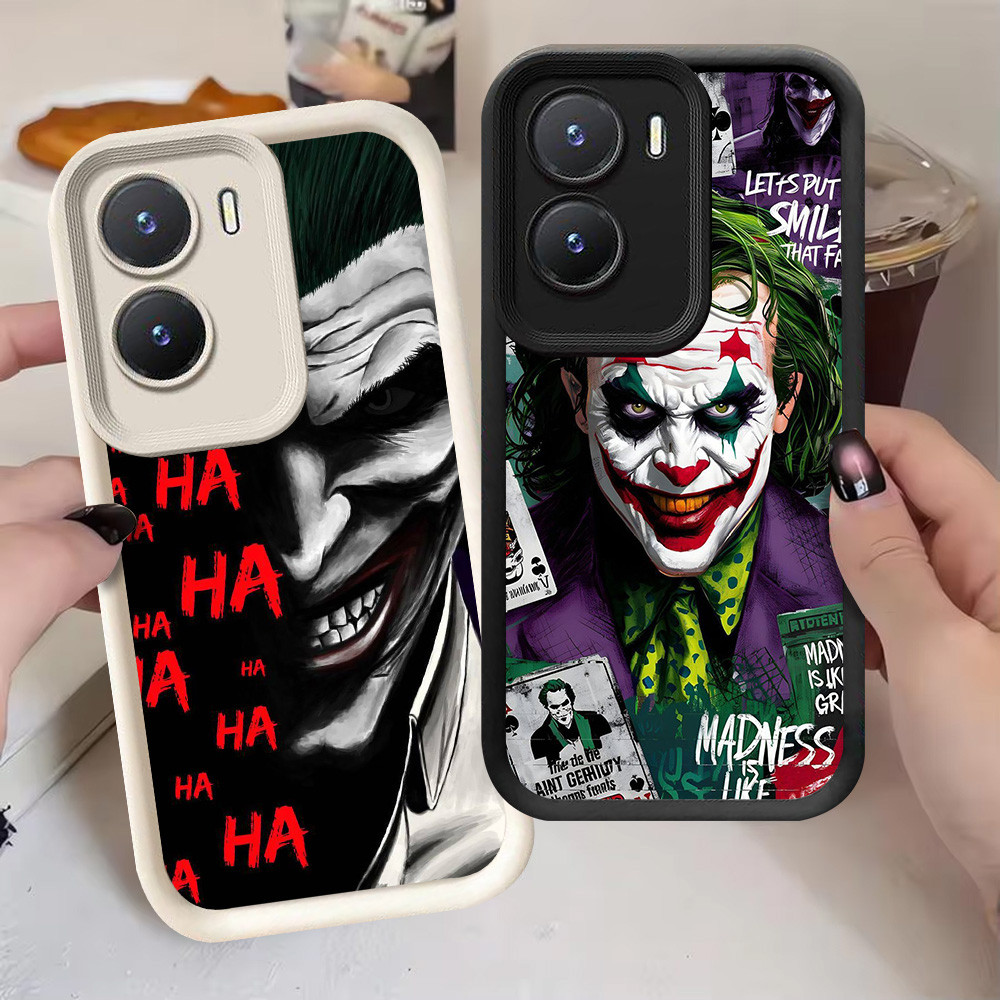 G-73 Joker Casing สําหรับ VIVO IQOO Z9 Z9X Y02S Y56 Y16 5G สีดําและสีขาว