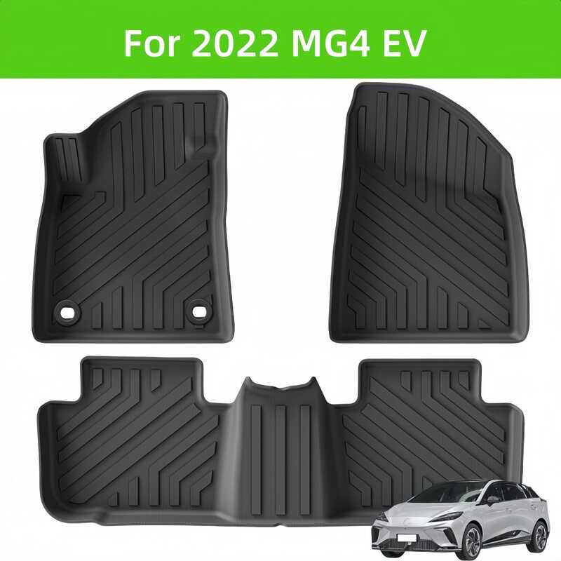 สําหรับ MG4 EV 2022 พรมรถยนต์ TPE พรมปูพื้นรถยนต์ด้านหลัง