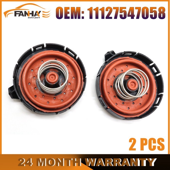 2PCS New Crankcase Vent Valve PCV Valve For BMW 545I 550I 645I 650I 745I 750I ALPINA B7 X5 11127547