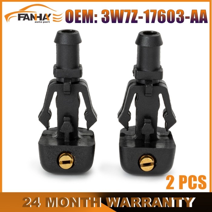 2Pcs/Set Windshield Wiper Washer Spray Jet Nozzle For Ford F150 2004-2013 3W7Z-17603-AA 3W7Z17603AA