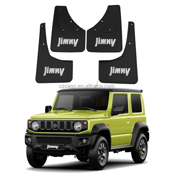 Black color with Logo Jimny Splash Guards Mud Flaps for Suzuki Jimny 2019-2023 Mud guards