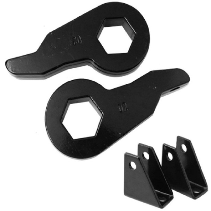 Modified to fit 2001-2010 Chevrolet GMC 2500HD front 3 and rear 2 inch car chassis cushion height b