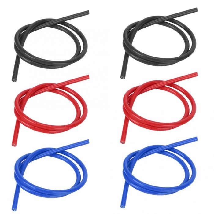 Ignition Wire 2 Pcs Car Auto Ignition Wire 8mm Silicone Silicon Carbide Core Ignition Wire 1m Long