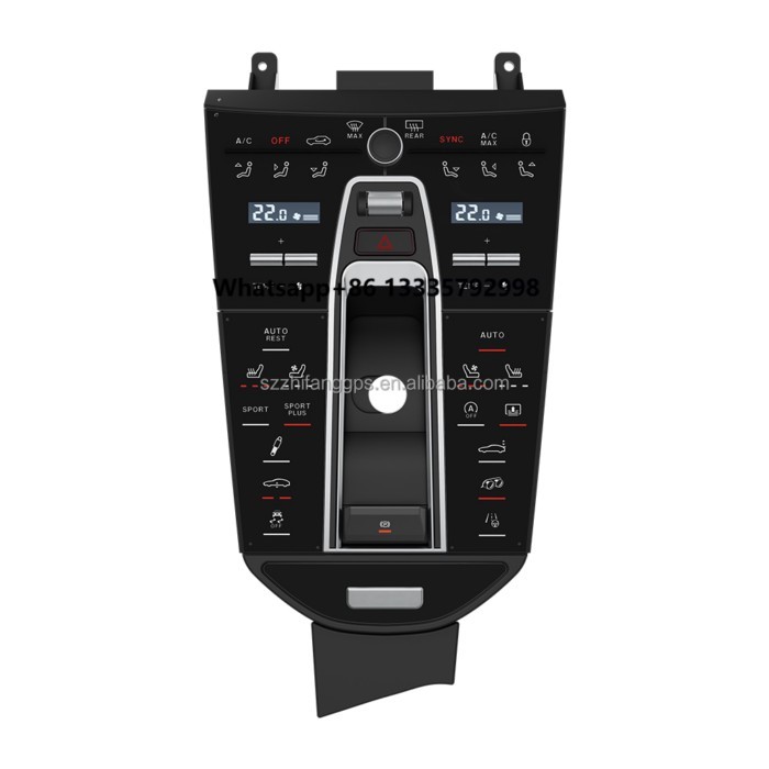 Car Center Console Gearshift Control Panel air Conditioning Control Saddle Panel Interior Upgrade f