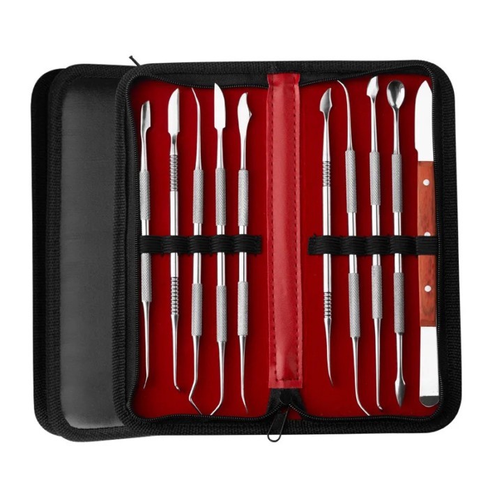 10pcs/set carving engraving marking wax knife set,jewelry wax graver, Dental carving cutting kit, g