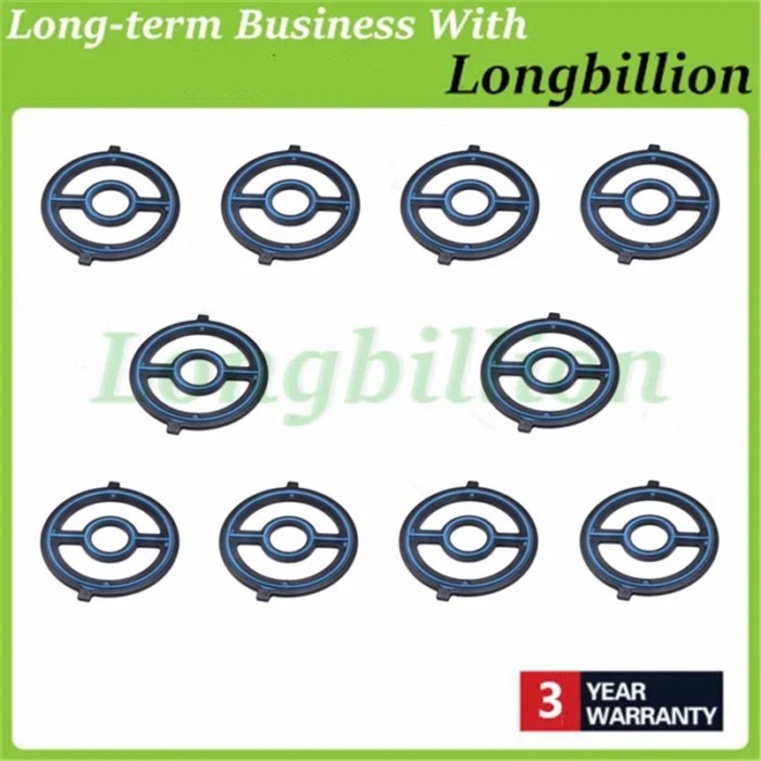 10Pcs Oil Cooler Gasket Seal for Speed 3/6 CX-7/5 LF02-14-700 1S7Z-6A642-AAA 1S7G-6A642AD 1F1E-6A64