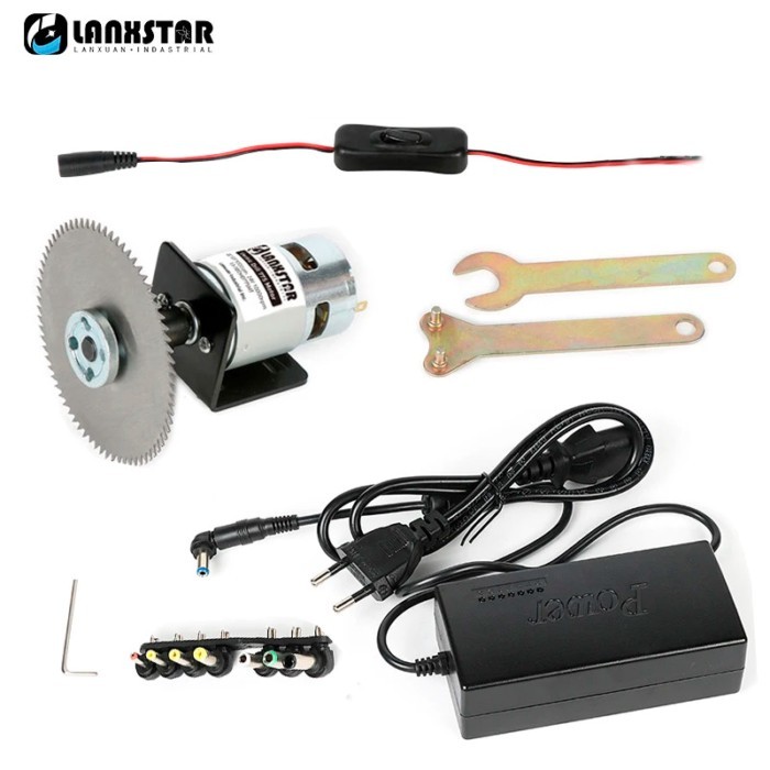 775 Motor Circular Saw 775 Double Ball Bearing Motor Table Saw Adjustable Speed Power Adapter 100MM