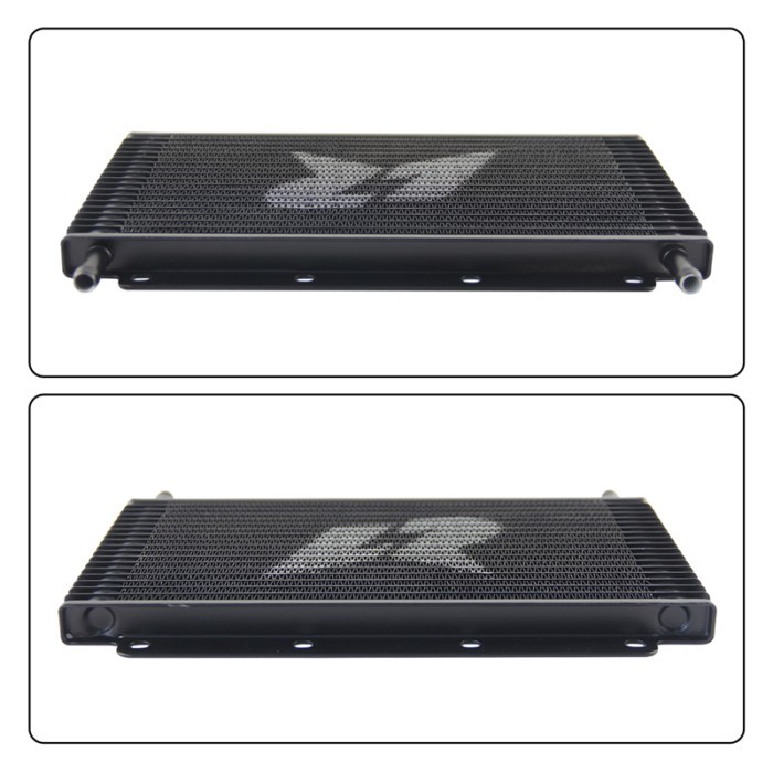 19 Row Transmission Oil Cooler Universal 11"x5.8"x0.75" (280x148x19mm) inlet/outlet 9.6mm 3/8" Barb