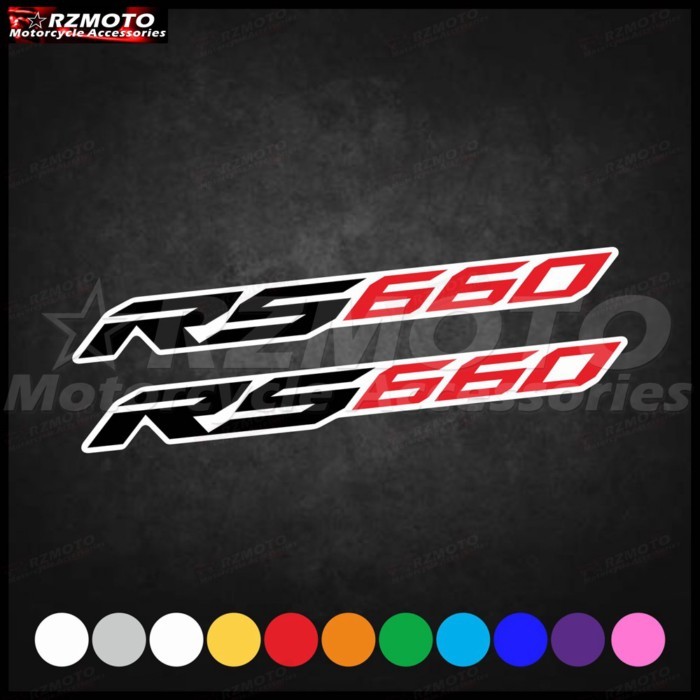For RS660 RS 600 Motorcycle Fairing Sticker Waterproof Reflective Decorative Color Sticker
