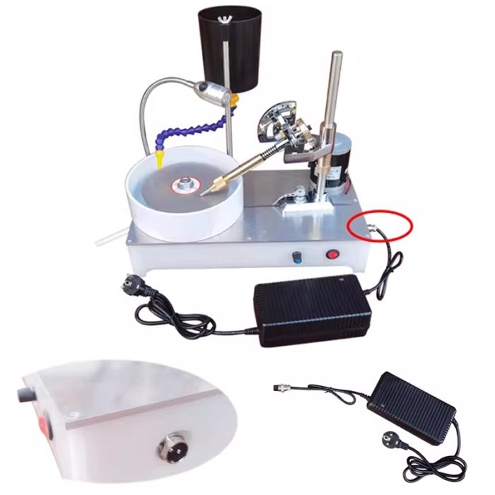 Precision Gemstone Polishing Machine Gemstone Faceting Machine Stepless Speed Control Gemstone Angl