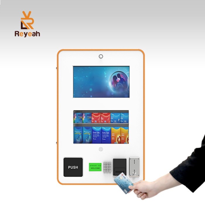 Woman Pad Vending Machine Condoms Female Sanitary Vending Machine Tampon Id Card Reader Touch Scree